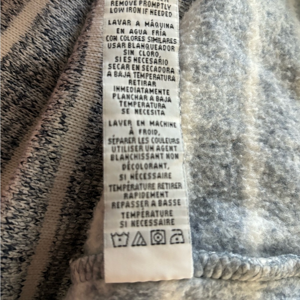 Thread & Supply Stripe Half Zip Pullover Indigo &… - image 5